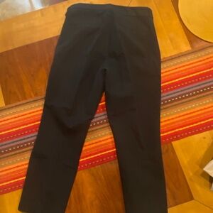 Old Navy High Rise Pixie Straight Leg Pants Black 12